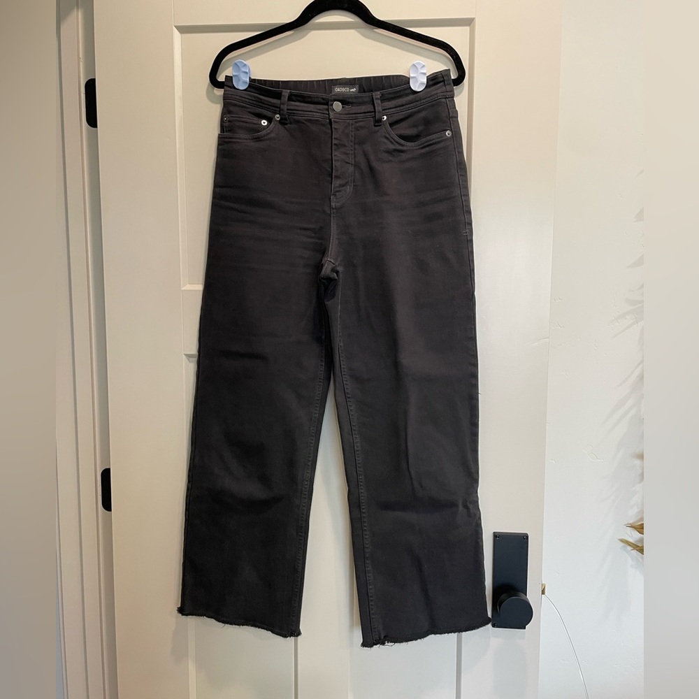 Toad&Co Black Wide-Leg Crop Jeans